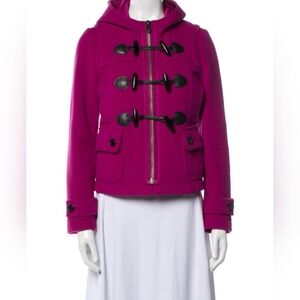 Burberry Brit Blackwell Short Wool Duffle Coat Size US 2
